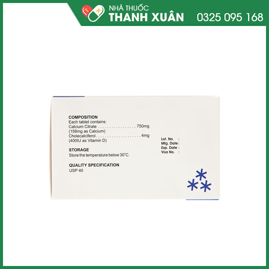 Dicarbo bổ sung calci và vitamin D cho phụ nữ có thai, phụ nữ cho con bú, trẻ em, người cao tuổi